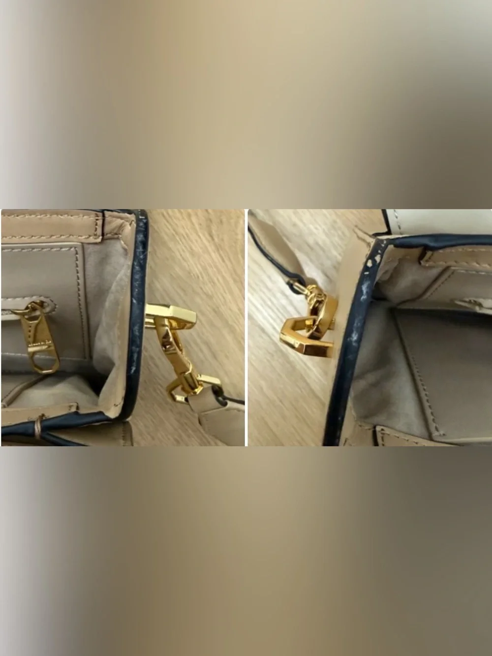 Louise et Cie Leather Top Handle Bag